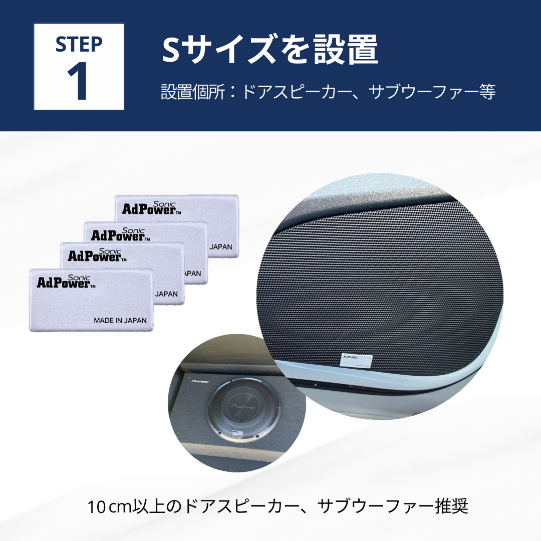 アドパワーソニック カーオーディオ用（基本セット）シルバー